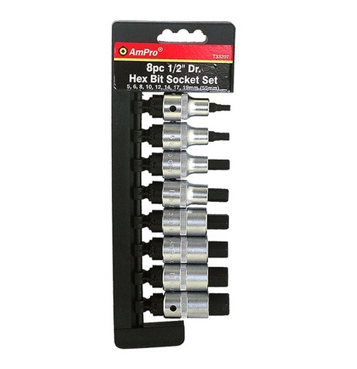 KUUSIOKÄRKIHYLSYSARJA 1/2" 8-OS kuva