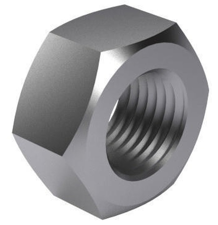 DIN 934 G.5 UNF ZN KUUSIOMUTTERI kuva