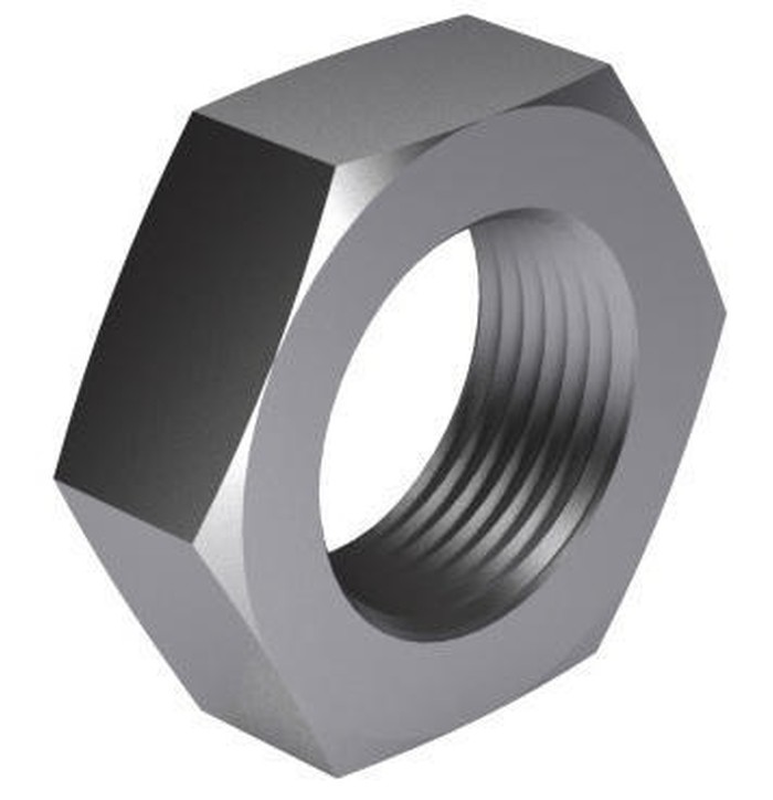 DIN 439 A2 VASEN MATALA KUUSIOMUTTERI kuva