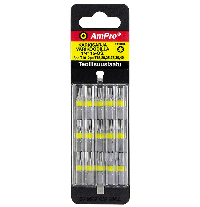 KÄRKISARJA VÄRIKOODILLA TORX 15,20,25,27 kuva