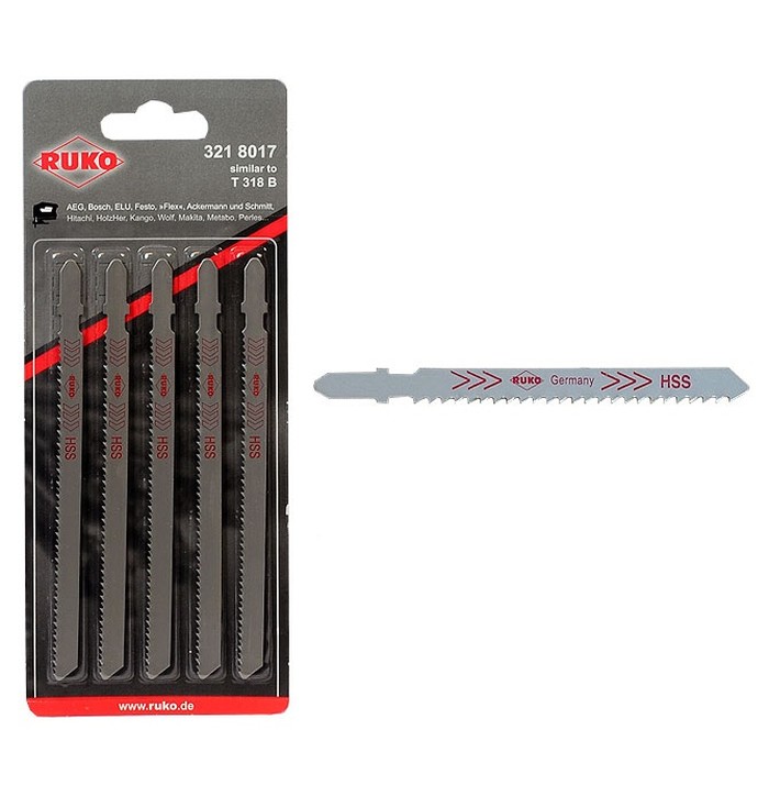 KUVIOSAHANTERÄ HSS 8TPI/100MM/5KPL kuva