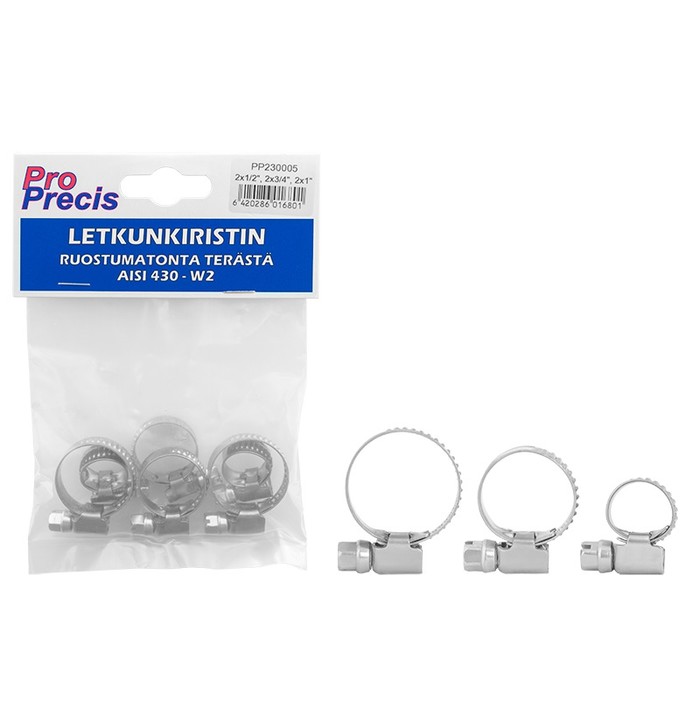 LETKUNKIRISTIN 8-12MM 6KPL AISI430 W2 kuva