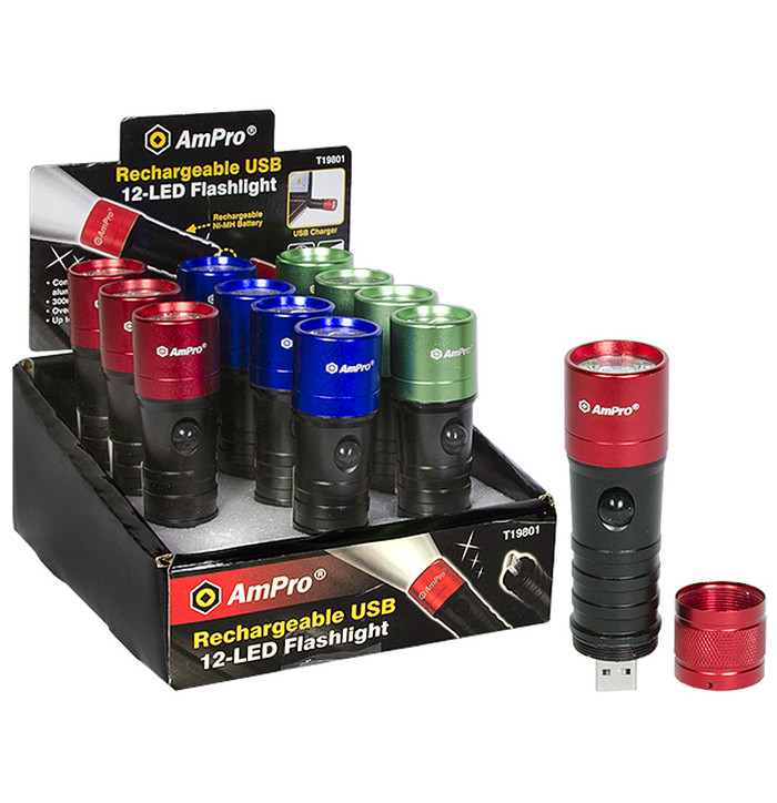 LED-KÄSIVALAISIN 37LM USB-LADATTAVA kuva