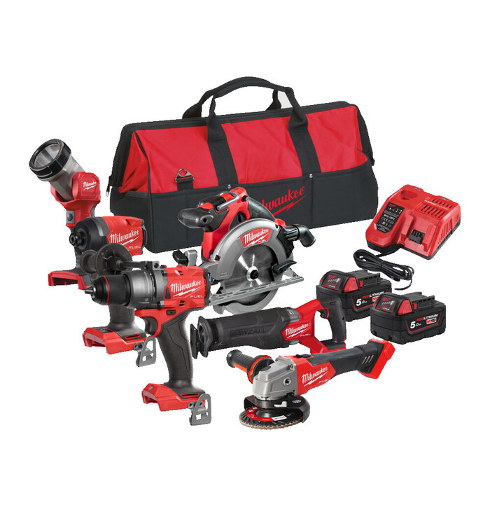 Milwaukee M18 FPP6E3-502B akkukonesarja FID3 isk. ruuvinvääntimellä kuva