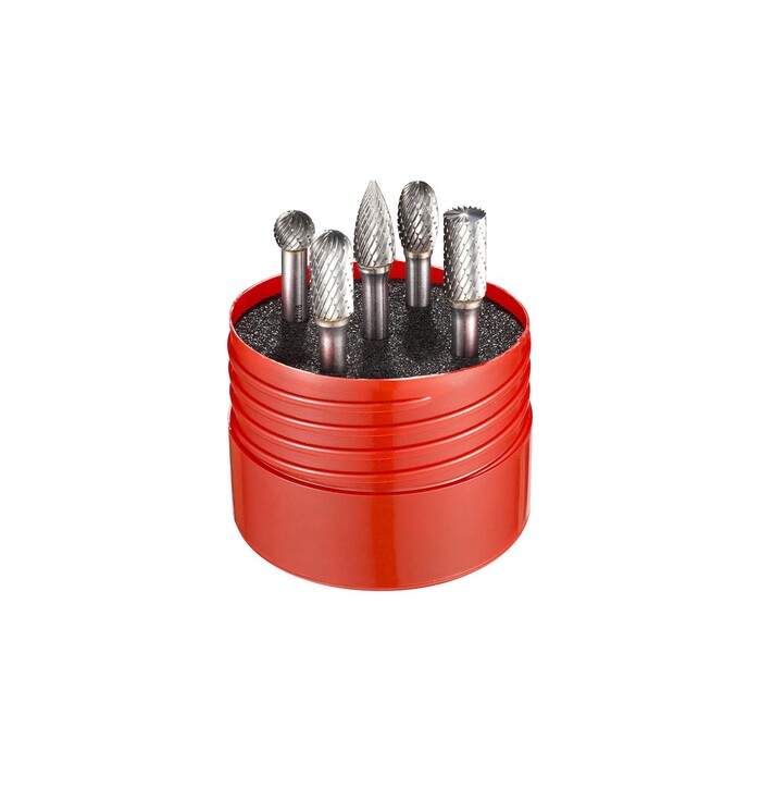 Dormer P88001 pyörivä kovametalliviilasarja 5-os. hiomapää 9,6mm, varren halk. 6mm kuva